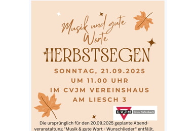 Musik und gute Worte - Herbstsegen